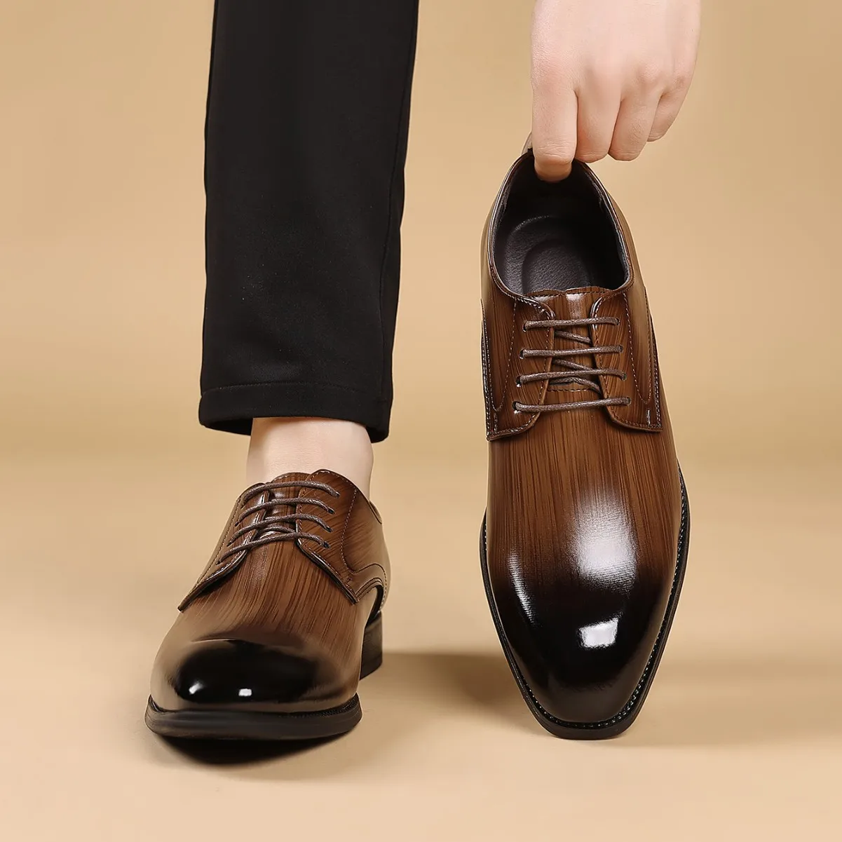 

Men's Dress Shoes Classic Office Casual Business Oxford Shoes For Men Fashion Wedding Brogues Social Leather Shoes Male
