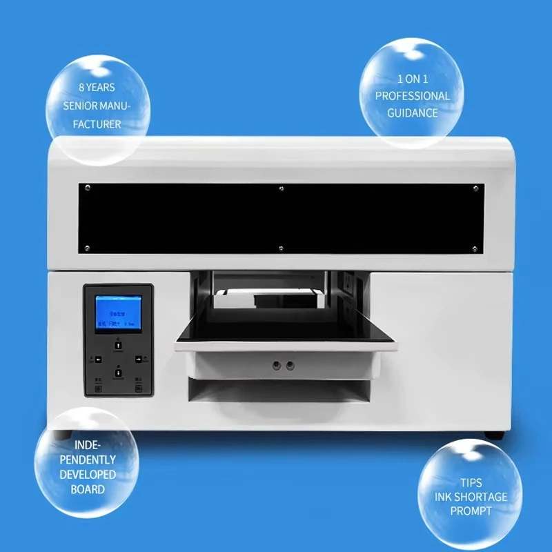 A4 Uv Printer Machine Flatbed Printer Diy for Phone Case Glass Ceramic Wood A4 Small Uv Printer