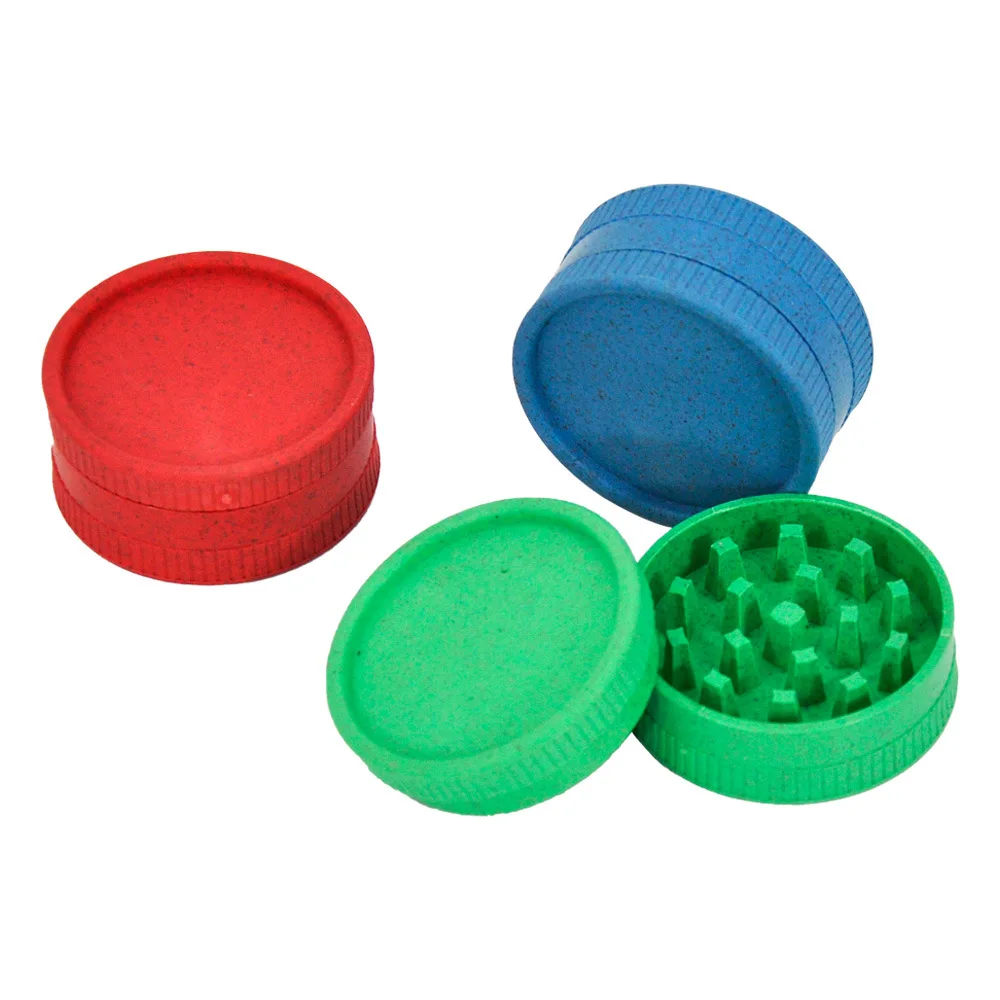 New 40mm Degradable Plastic Smoke Grinder 2-layer Plastic Grinding Garden Power Tool Accessories