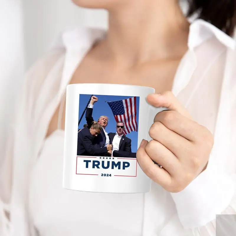 President Coffee Mug Presidential Election Coffee Cup President Fight Ceramic Water Cup Ideal For Milk Beverage Coffee Tea