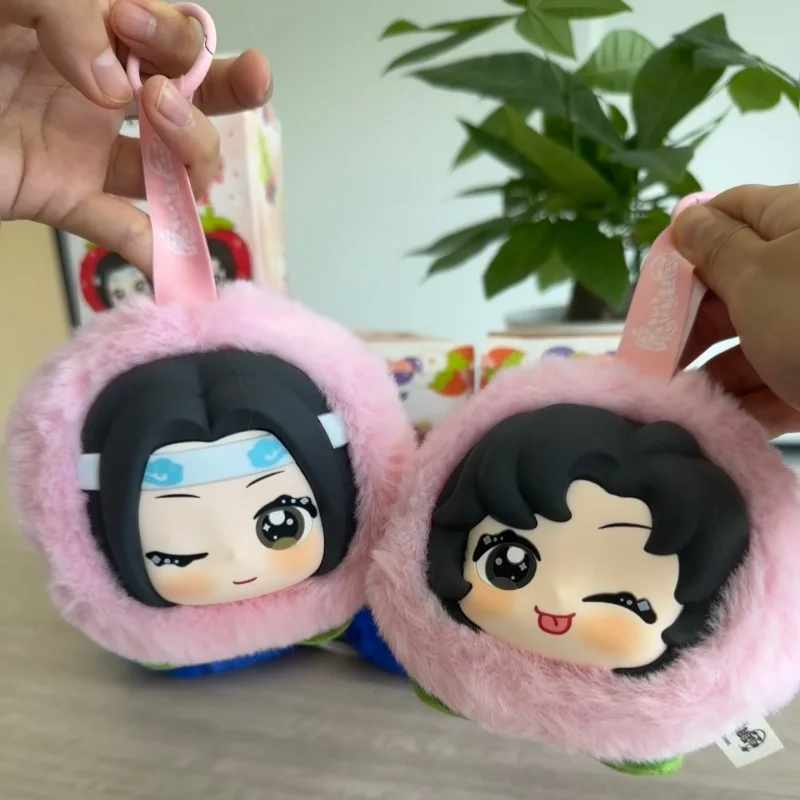 

Патриарх Волшебного Дао, плюшевая слепая коробка, ароматный фруктовый цвет, серия аниме, периферийные устройства Вэй Усянь Лань Ванцзи, клубничная подвеска