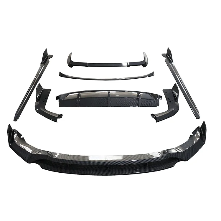 X5 Black Knight Style Car Front Lip Rear Diffuser Side Skirt Vents Spoiler Aero Kit Body Kit for  X5 G05 M-Tech