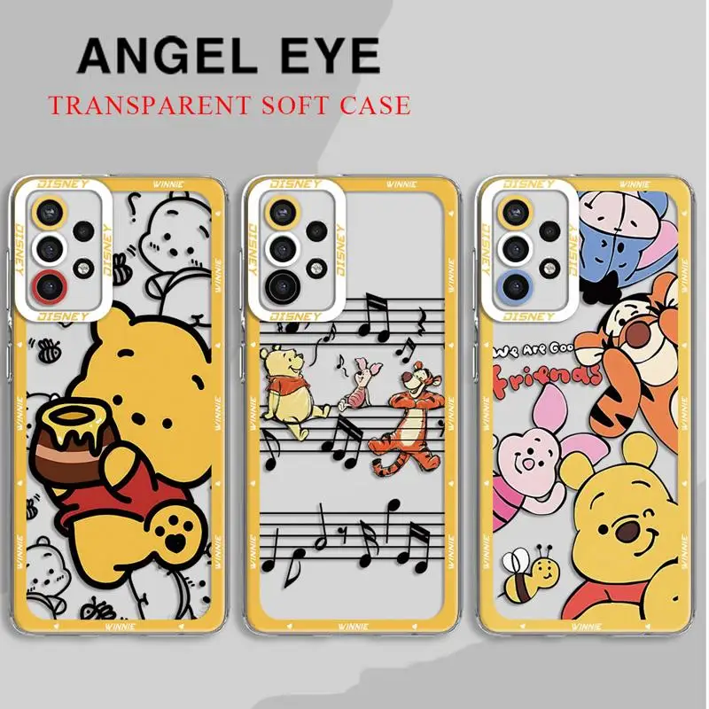 Disney Winnie The Pooh phone Case for Samsung A13 A14 A15 A23 4G 5G A24 4G A25 A33 A34 A53 A54 A73 A35 A55 5G bag