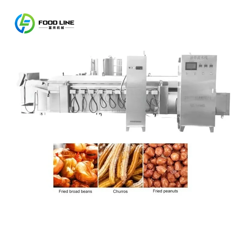 Customized Cassava Garri Fry Freidora Automatic Banana Plantain Chip Water Fryer Industry a Gas Falafel Machine Fry