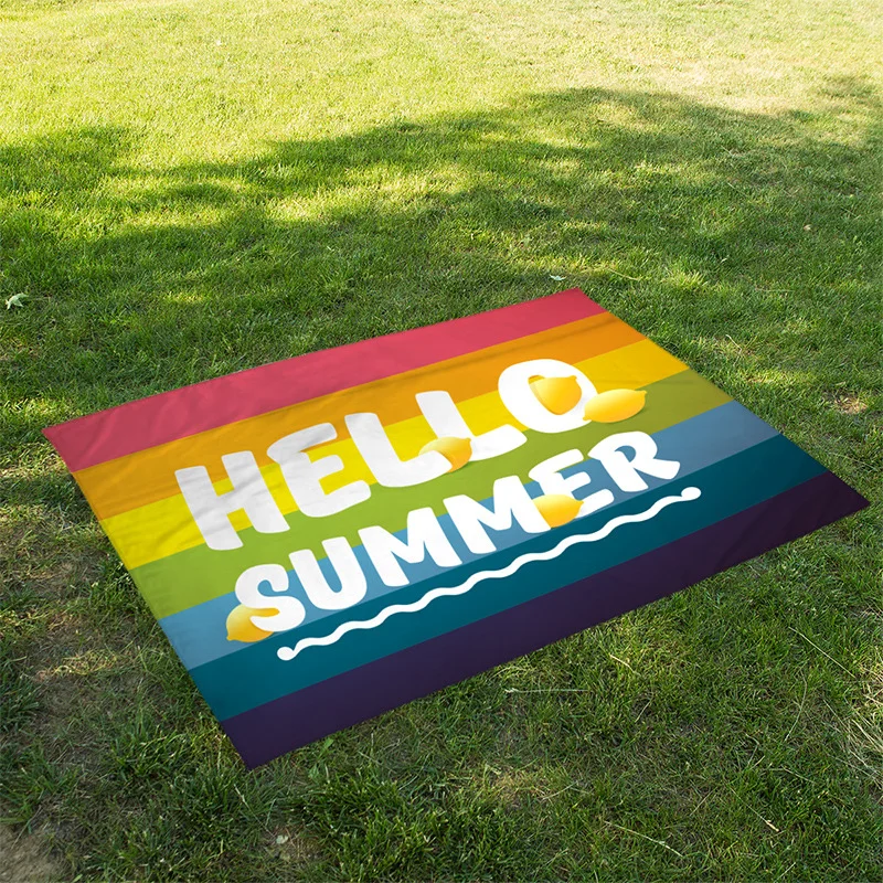 

Camping Ultraimpermeable Plegable, Manta de Picnic Nylon con Estampado a Cuadros, Esterilla de Playa Antihumedad Ligera