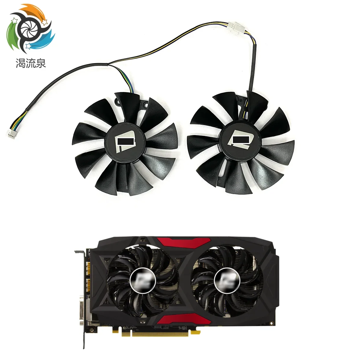 Кулер GA91S2U для видеокарты PowerColor Red Devil Radeon RX 470 480 580