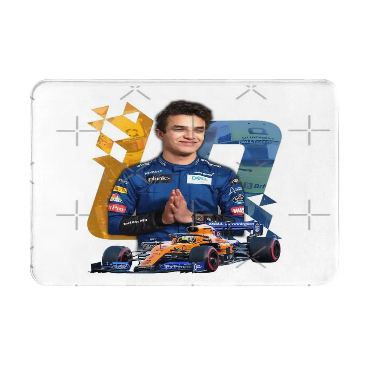 

Lando Norris 4 - Racing Design Carpets Bath Mat Bathroom Mat Room Decoration Bath Rug Carpet Door Mat