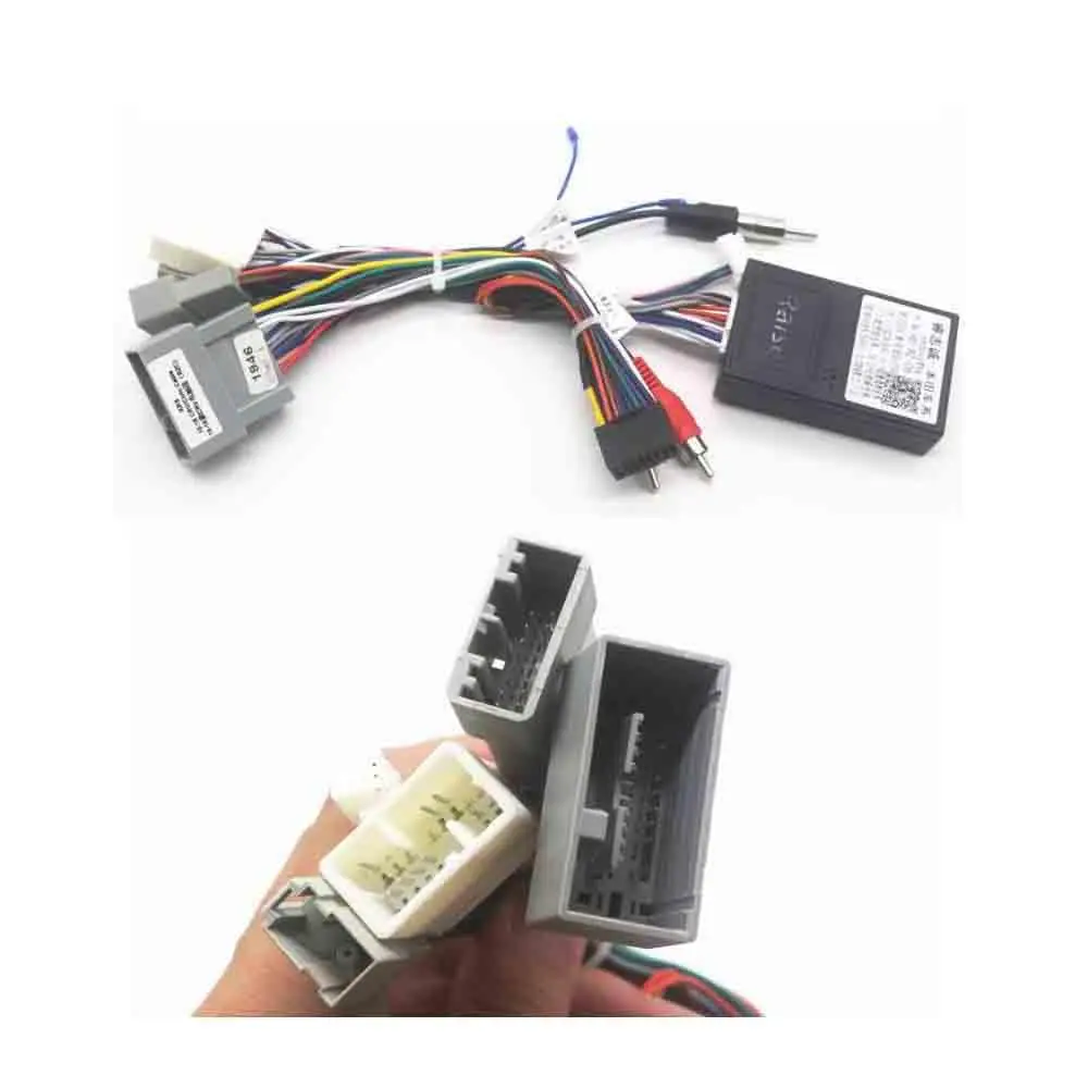 16pin راديو السيارة الأسلاك تسخير لهوندا CRV سيفيك 2012-2015 مع محول الهوائي