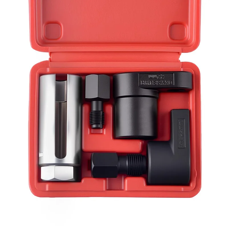 

New 5pcs for Automotive O2 Socket Removal Install Offset Vacuum Sensor Socket Thread Chaser Tool Oxygen Sensor Wrench Kit