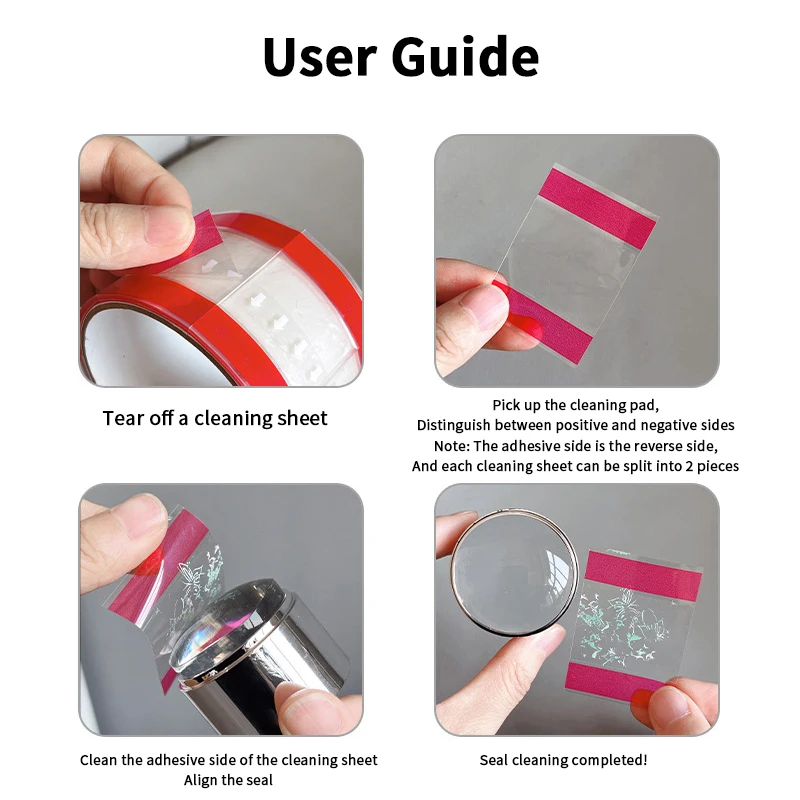 300Pcs Nail Stamp Cleaner Sheets - Fast Oil Removal No-Residue Wipes for Gel Manicure Nail Art Stamper Tools