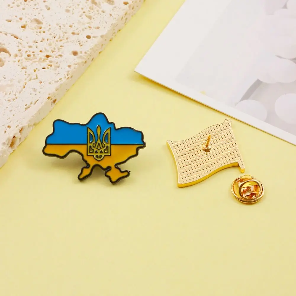 Brooches Ukraine Brooches Alloy Badges Ukrainian Flag Pins Tie Pin Enamel Pins Ukrainian National Pins Jewelry