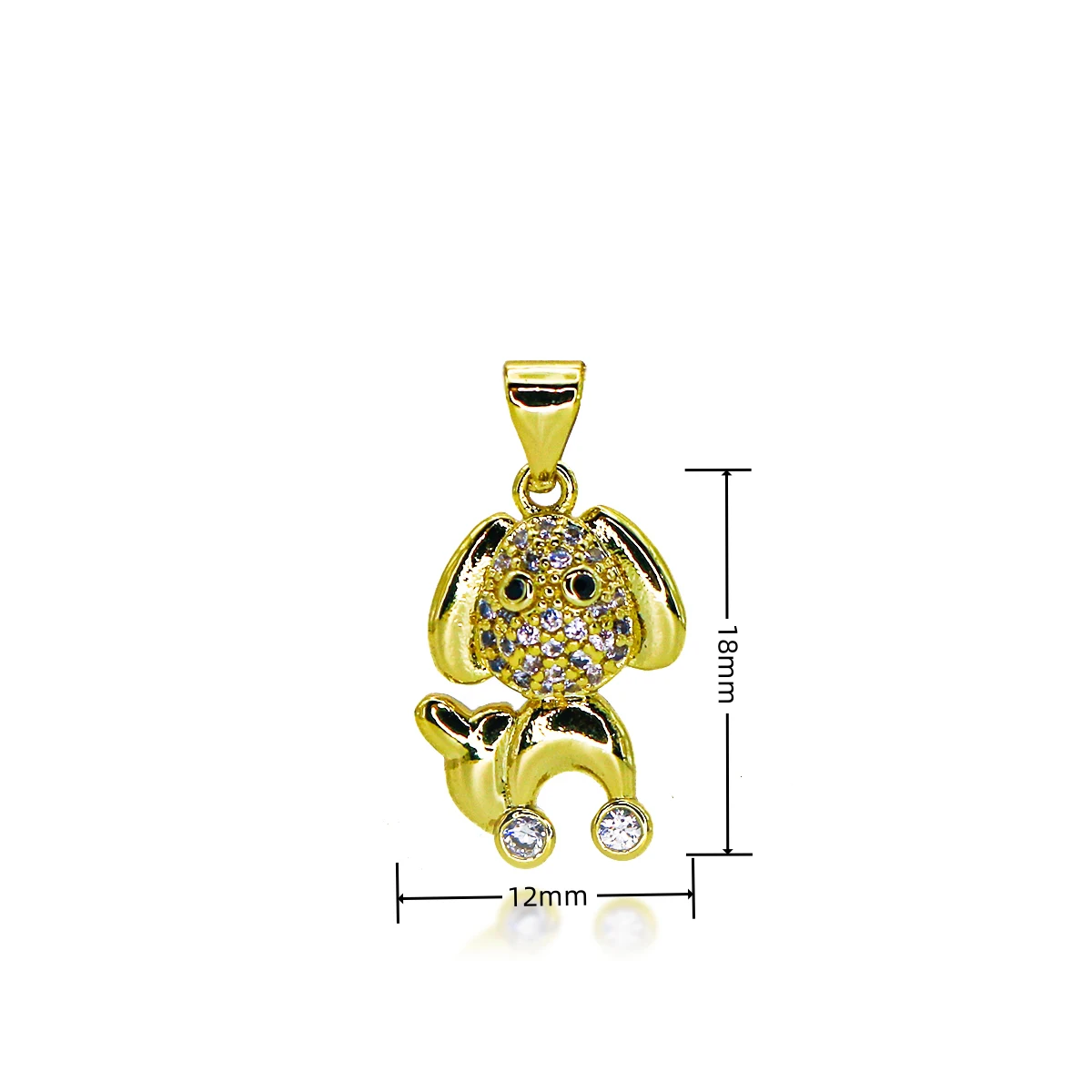 الذهب اللون لطيف جرو سحر ل قلادة أساور أقراط سلسلة الترقوة الأبيض تشيكوسلوفاكيا الكلب الحيوانات قلادة DIY مجوهرات اكسسوارات