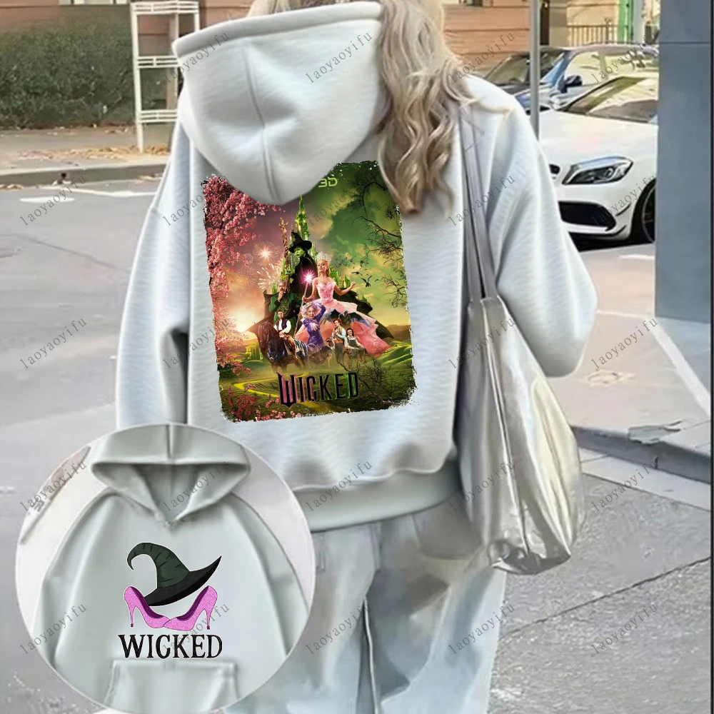 الجمالية الشريرة الخيال فيلم الجرافيك هوديي 2025 الرجال/النساء هوديس Harajuku الجمالية للجنسين بلوفر شتوي البلوز