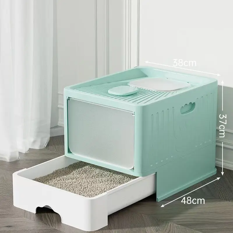 

Playground Cage Hidden Cat Bedpans Enclosed Covered Training Cat Bedpans Sifting Supplies Katzen Toilette Cat Supplies RR50CB