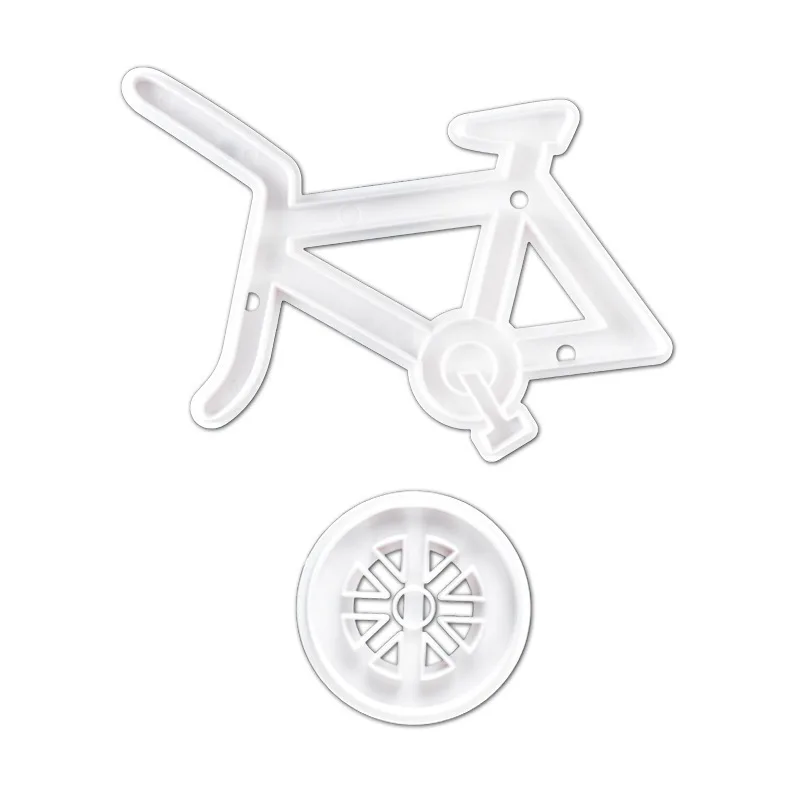 

Bicycle Press Cookie Cutter Plastic Biscuit Baking Fruit Knife Kitchen Cake Mold Tools Strips Embossing Printing