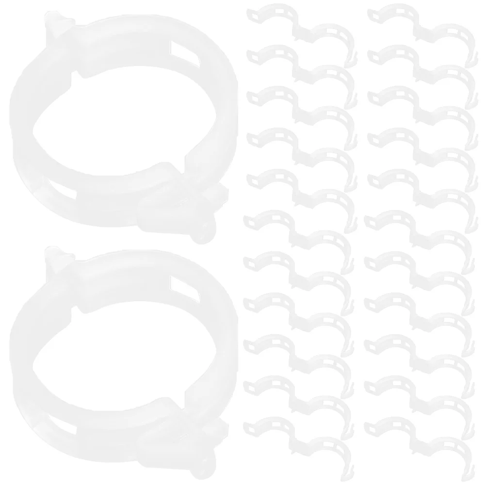

100Pcs Plant Clips Anti-Aging Plastic Garden Supports for Tomatoes Cucumbers Peppers Melons Vine Plants Grow Upright Healthy
