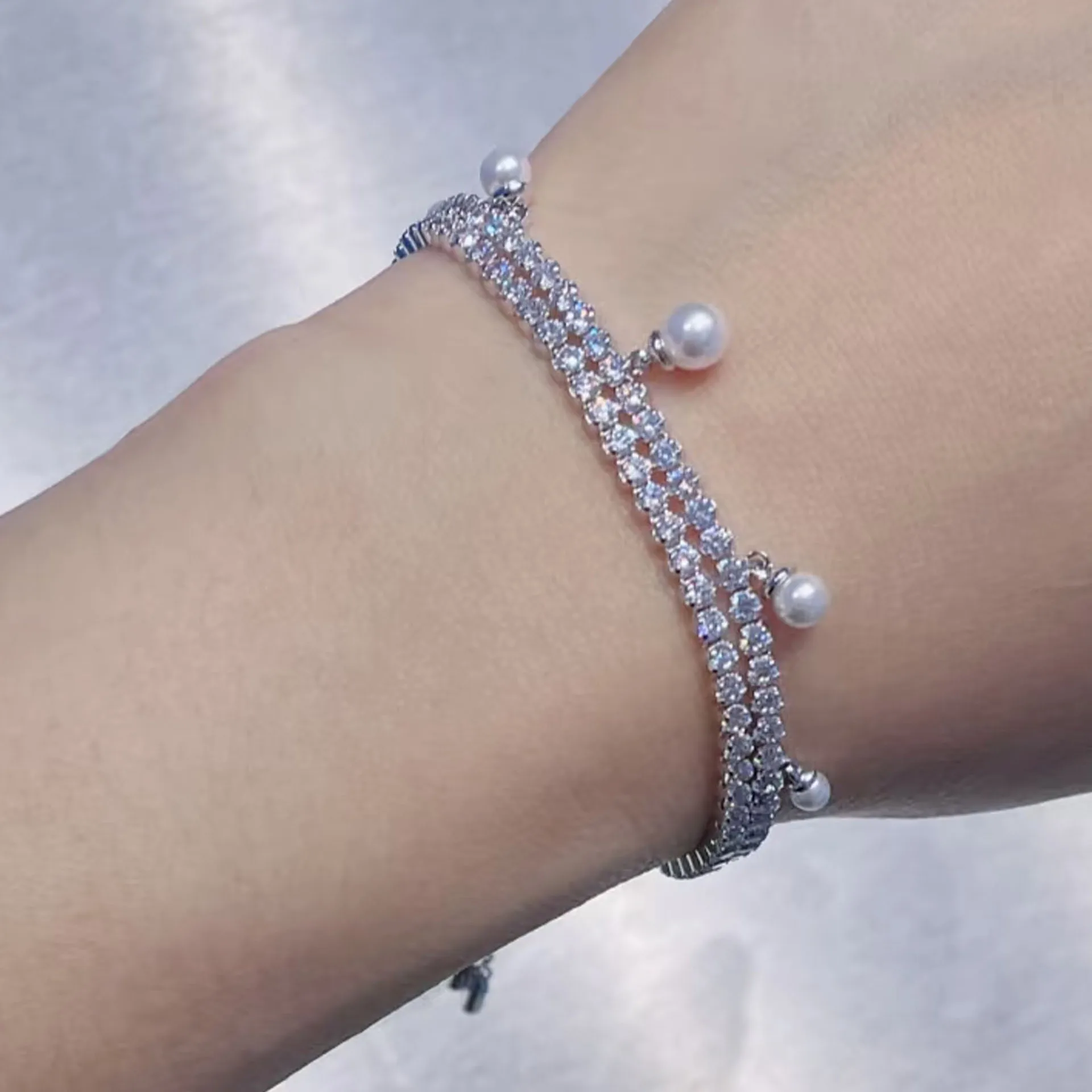 Heart Necklace 2026 Women's High Jewelry Set Luxury Pearl Necklace Earrings Ring Bracelet Suitable for Wedding Gifts view 6