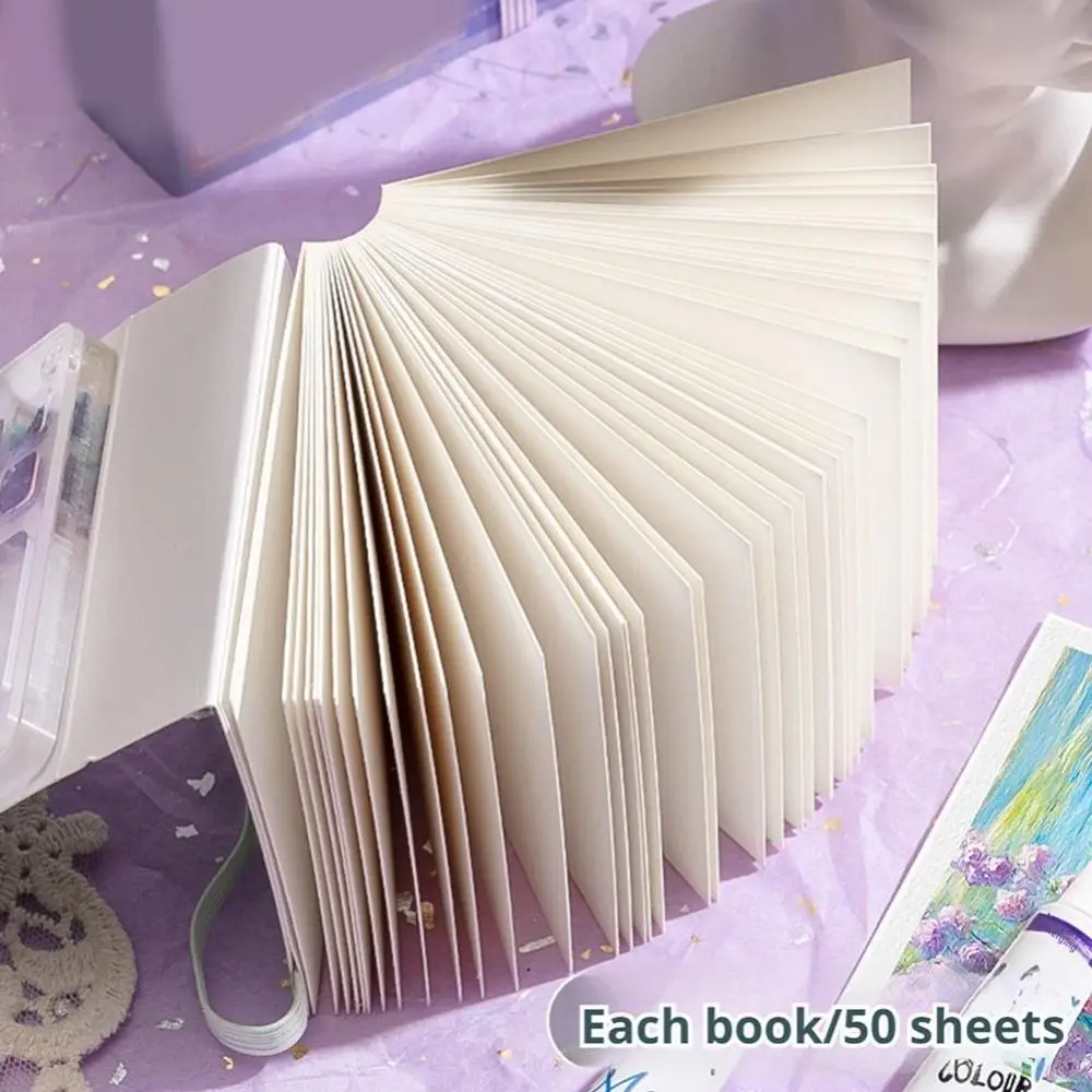 Набор палитр для акриловых акварельных красок, мини 8/12 сеток, дорожный лоток для рисования, портативный набор с отрывной книжной краской, коробка для пигментов