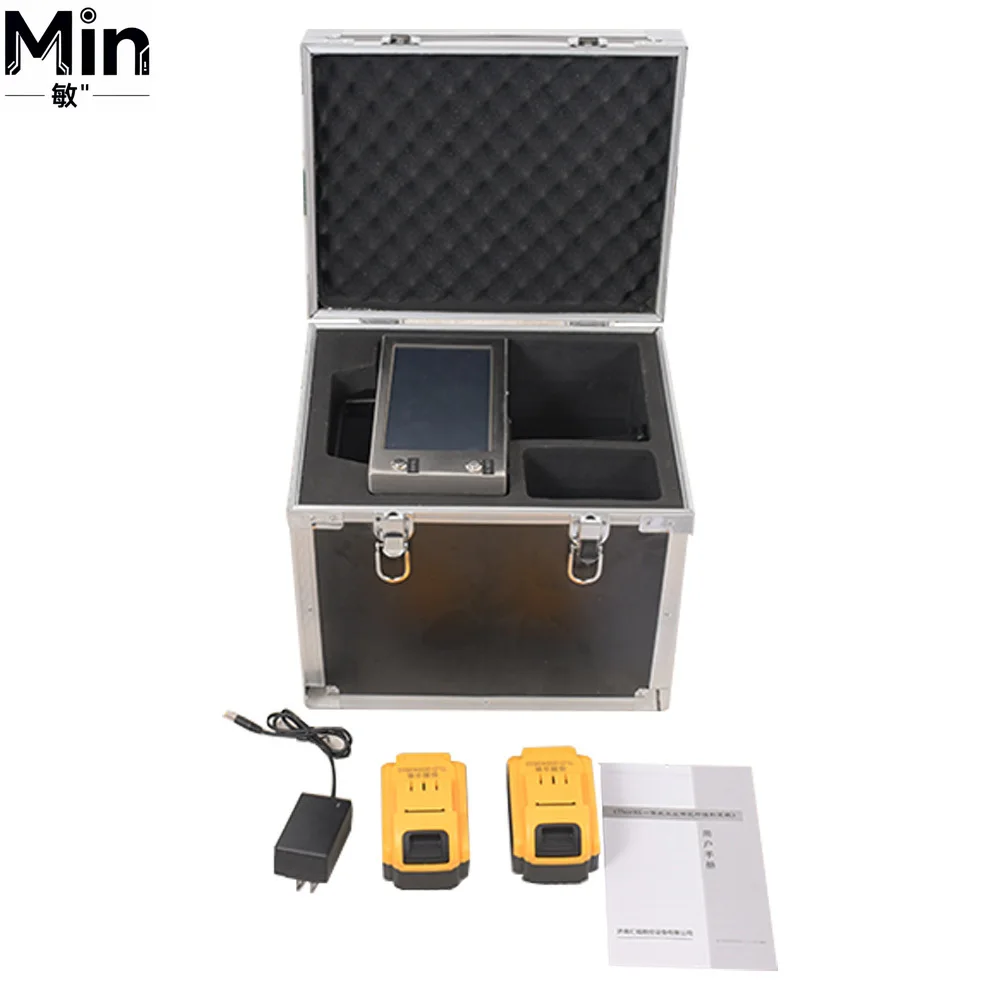 120x30mm Portable Touch Screen Marking Machine for Nameplate Cylinder Chassis Number Frame Engraving
