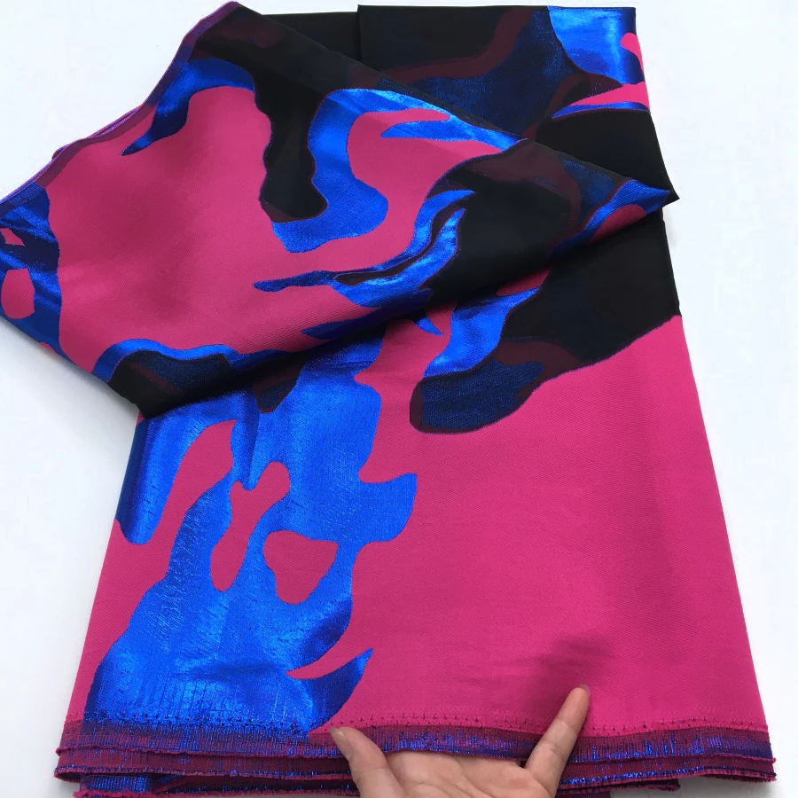 Latest Nigerian Organza Lace Fabrics 2025 African Brocade Jacquard Organza Tulle Lace Fabric High Quality French Lace For Dress