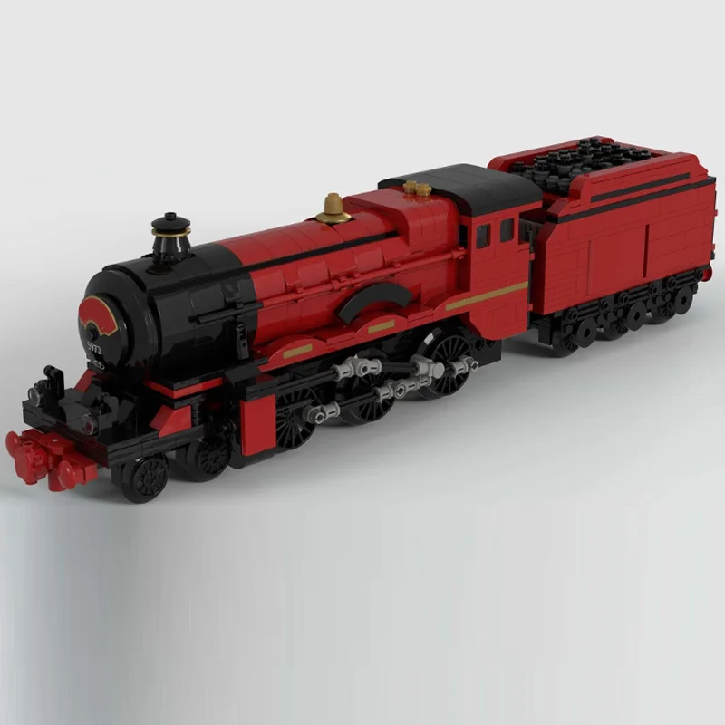City Car Model MOC Building Bricks Express Direct Passenger Train Modular Technology Children Holiday Gifts Assemble Toys Suit