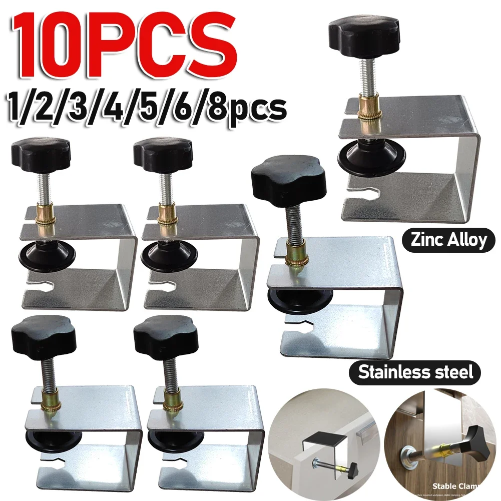 ลิ้นชักเหล็กหน้า1-10ชิ้น/เซ็ตที่ยึดไม้จิ๊กแผงตู้มีลิ้นชักเครื่องมือคลิปสำหรับอุปกรณ์ perabot rumah