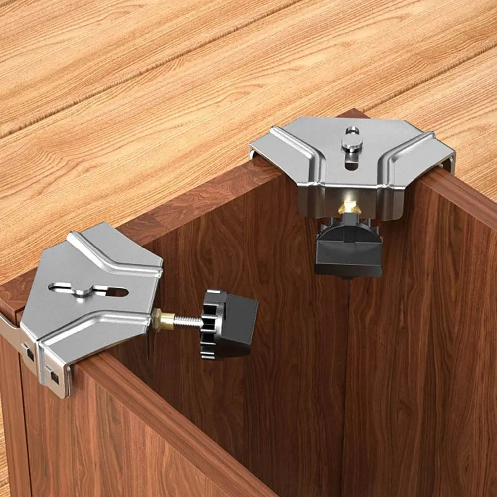 Stainless Steel Right Angle Clamp Quick Clip Auxiliary Corner Clamp Locator Adjustable Open/Close 90 Degree Fixing Clamp