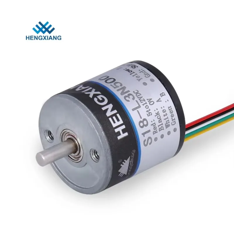 NEW Hengxiang S18-J3NH500 Resolution 1600PPR DC5V/8-30V IP40 Protection 18mm Outer Diameter 2.5mm Shaft Mini NPN Incremental En