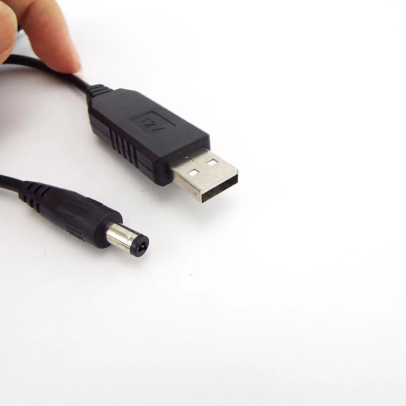 USB 5V a DC 5v 9v 12v 5,5mm 3,5mm línea de refuerzo de energía módulo elevador conector USB convertidor Cable adaptador de corriente 2,1x5,5mm enchufe F1