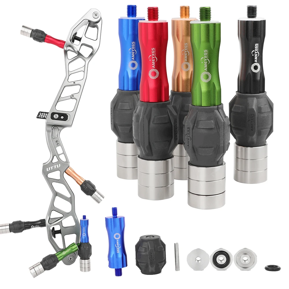 

Archery Bow Riser Stabilizer 5/16" Thread Recurve Compound Bow Vibration Damper Shock Absorbing Shooting Hunting Accessories