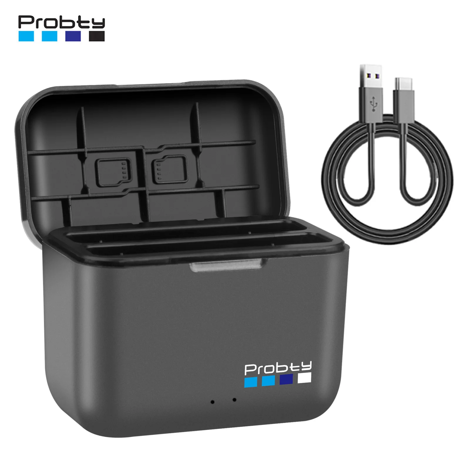 New Fast Battery Charger For Insta360 X4 Quick Portable 2 Channel Battery Charge Storage Station Can Store Misro SD Card