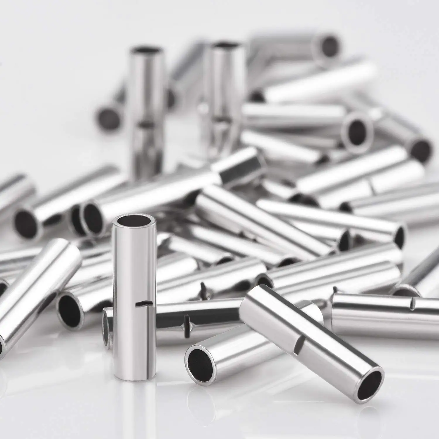200PCS Non-Insulated Wire Connector Ferrules Electrical Cable Terminal Copper Bare Tinned Crimp Terminal 0.5mm2-16mm2 22-10 AWG