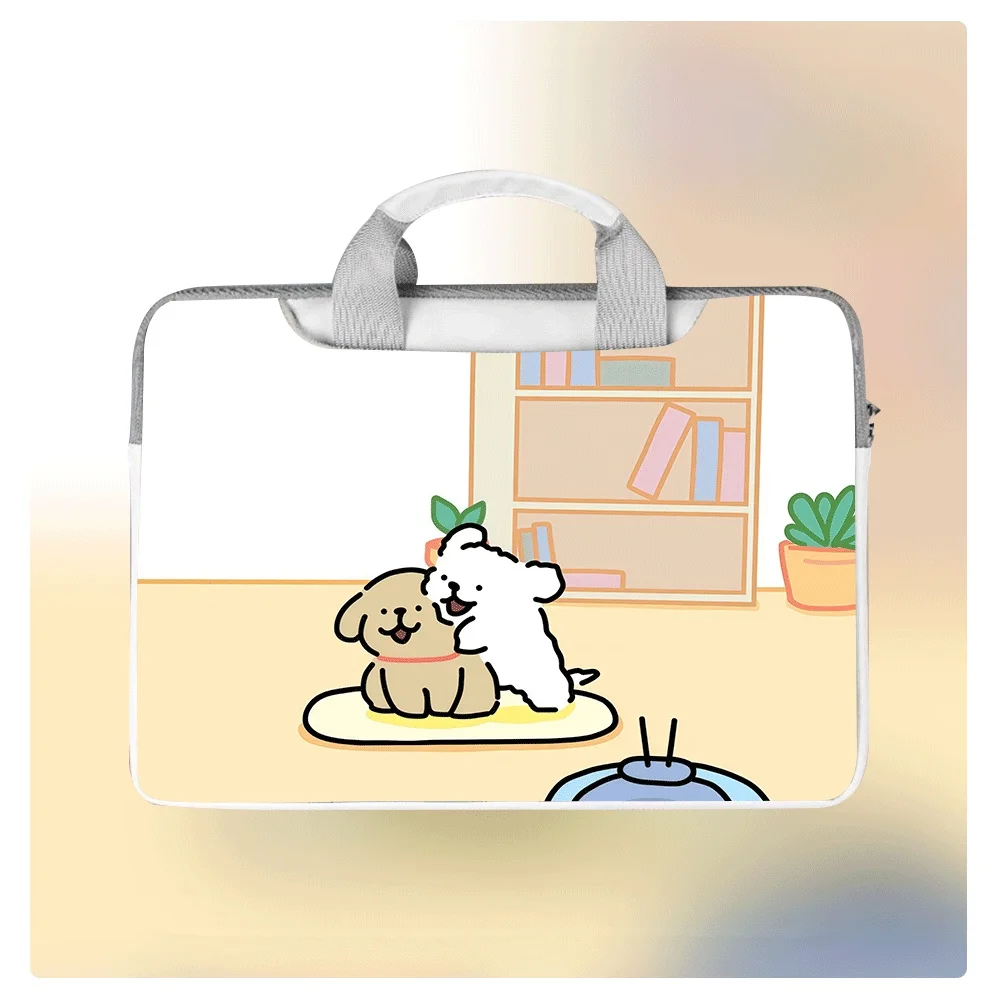 

Cute Animal Puppy Print Laptop Handbag,Waterproof Shockproof Protective Case,12 13.3 14 15.6 16Inch for Apple Dell Huawei Tablet