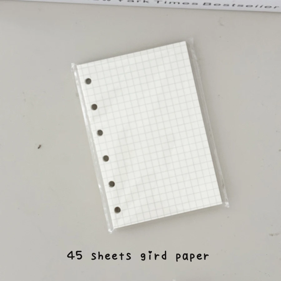 Sharkbang A7 Clear Binder Notebook, Monats-/Dot-/Gird-/Line-Binder-Tagebuch, A7 Ring Journal Handbuch – Detail 4