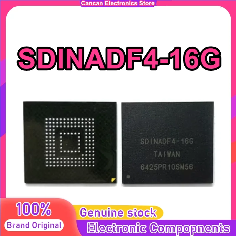 SDINADF4-16G BGA153 EMMC 16G Font Library 0-10 Storage Hard Disk IC Chip New Original in Stock