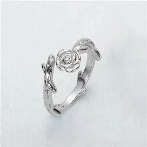 3 Stück/Set, unregelmäßiges Ring-Set in Silberfarbe mit Kristallen, Vintage-Zirkon-Edelstein, offener Ring für Damen, modischer Party-Schmuck, Accessoires. – Detail 10