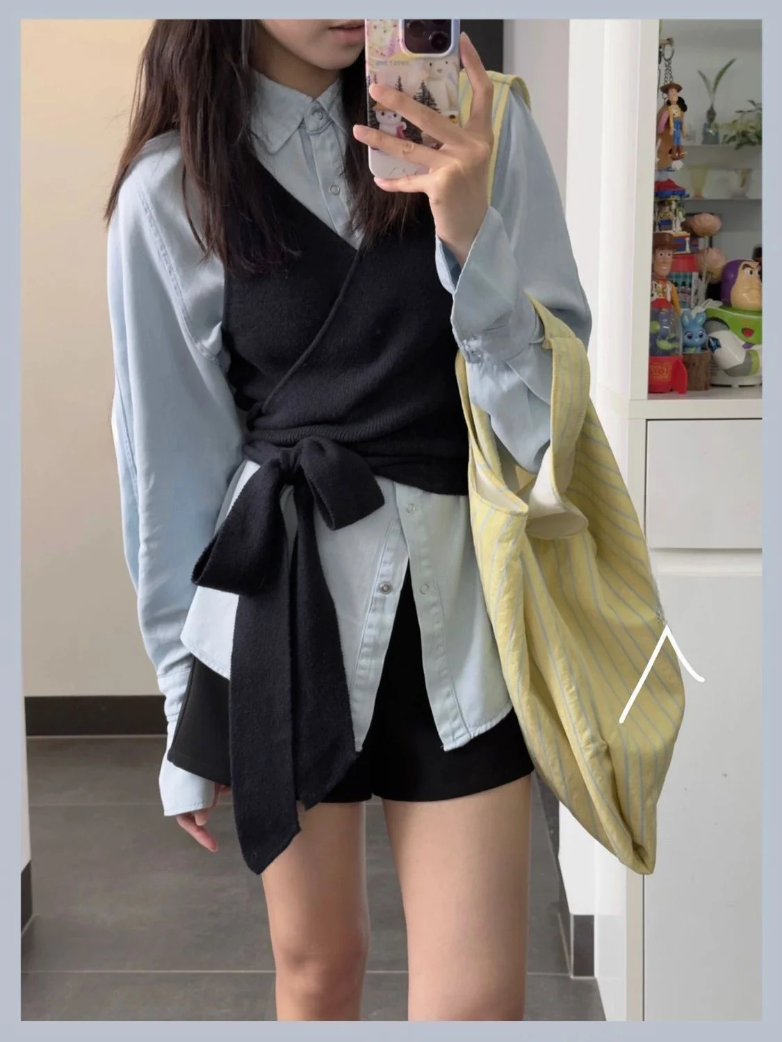 Fall Faion Korean Sle Women's Knitted Sweater Vest Long Sve Denim irt Two-Piece Set ort Pants Polyester Fiber