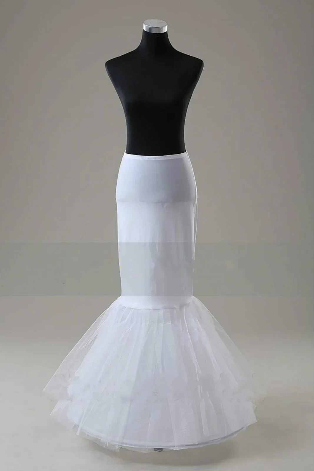 Bianco/Blac 1 cerchio sirena da sposa sottogonna crinolina sottoveste sottoveste