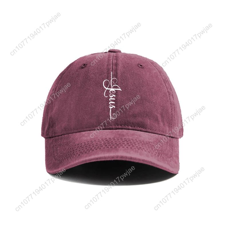 Jesus Cross Baseball Cap Zomer Jezus Christus Op Het Kruis God Verontruste Vader Hoeden Mannen Outdoor Verstelbare Katoenen Caps MZ-004