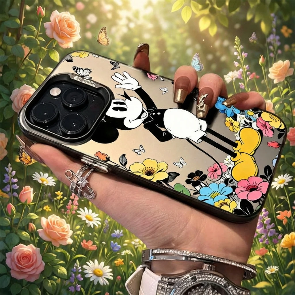 

Чехол для iPhone 17 Pro Max с Микки Маусом, совместимый с iPhone 16, 15, 14, 13 Pro Max, модный, стильный, милый, с персонажем мультфильма Дисней