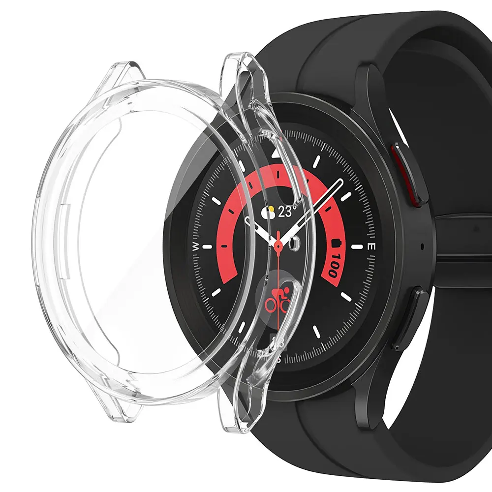 For Samsung Galaxy Watch 5 Pro 45mm 5Pro Full Protective Case Cover Screen Protector Accessories Frame Cases Soft Ultra-Thin TPU