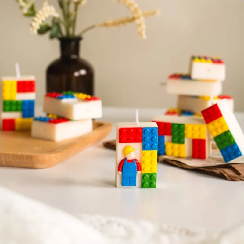 Creative Shaped Colorful Digital Style Candles Baby Birthday Cake Decoration Baby Boy Dessert Table Aaccessories Candles ZI398