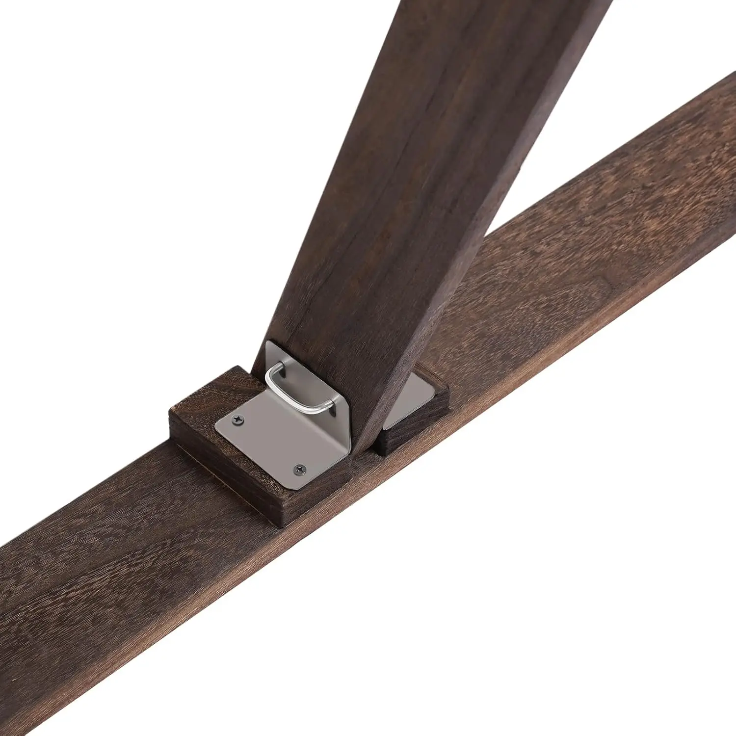 قوس الزفاف الخشبي، قوس الزفاف المثلث بطول 8.2 قدم، أقواس الزفاف للحفل، حامل خلفية حفل بني خشبي للحديقة #4