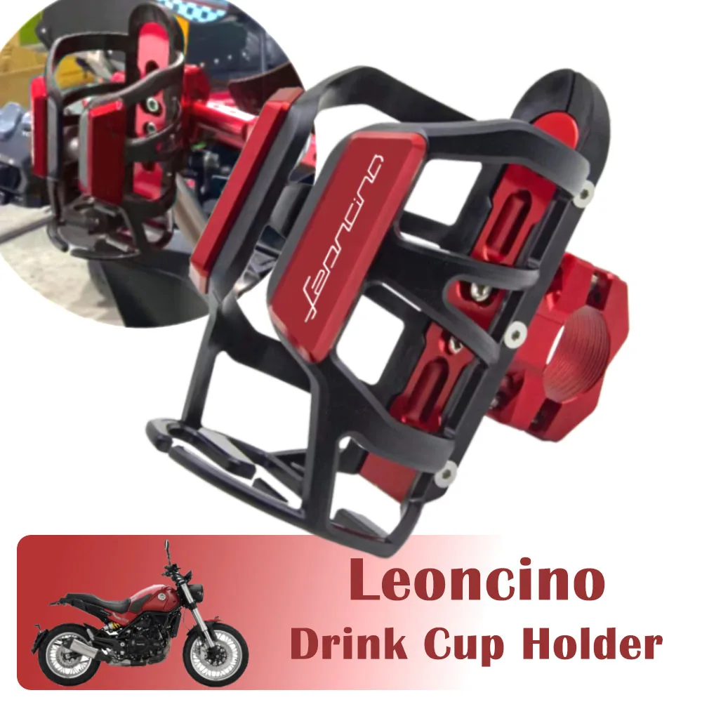 Drink Cup Holder for Benelli Leoncino 250 500 800 2022 2023 Motorcycle Stand Mount Accessories  Beverage Water Bottle Cage