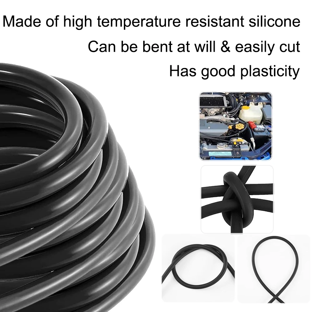 Length 1 meter/3 meter multi size 3mm~19mm Black smooth nitrile rubber hose for gasoline delivery pipe carburetor hose