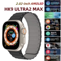 Original HK9 Ultra2 Max Smart Watch Men AMOLED Screen ChatGPT NFC BT Call 2GB ROM Watches GPS PK HK8 HK9 Pro Max Smartwatch Men