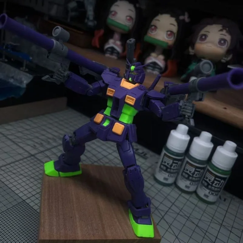 012 GTO Yuanzu Eva Color Action Figures Double Cannon 6 Face Masks Mech Assembly Model Kit Desktop Decoration Toys Gift