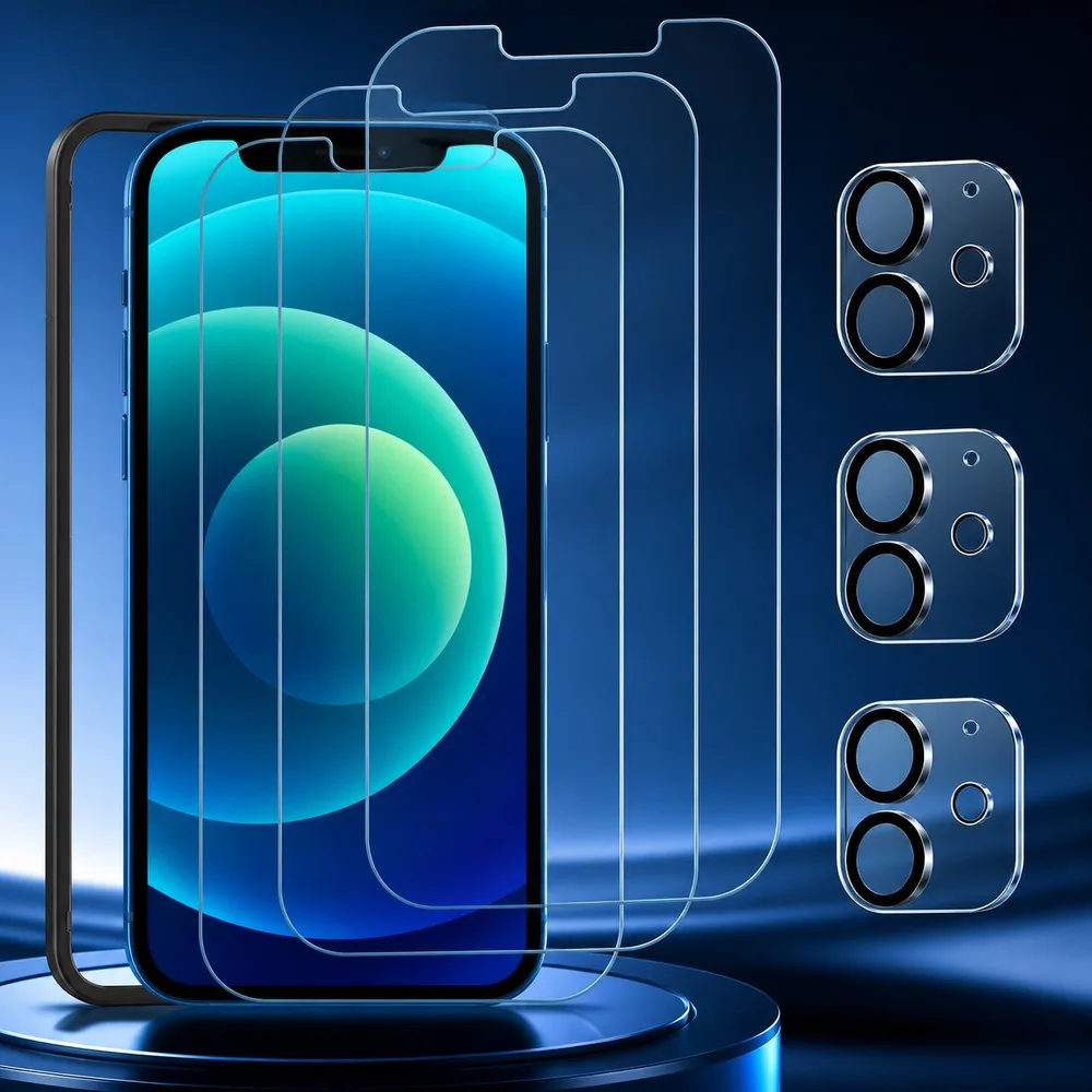 3+3PCS Tempered Glass For Samsung Galaxy M11 M12 M13 M14 M15 Camera Lens Screen Protector For Samsung Galaxy M16 M17 5G M20 M21