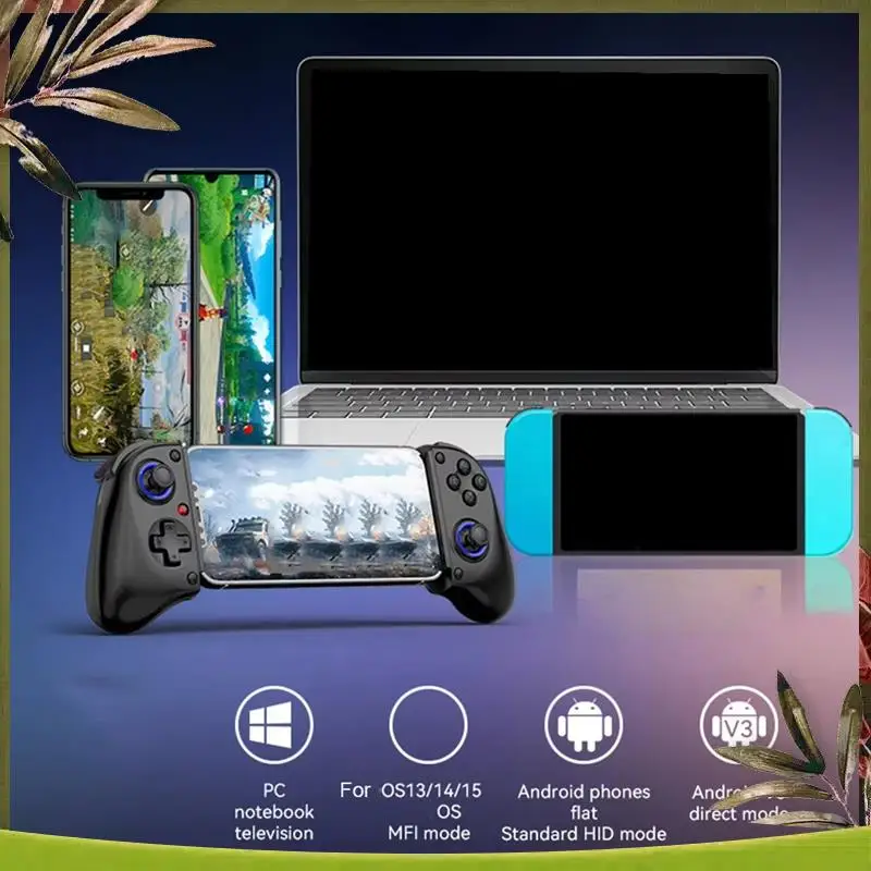 

Новый выдвижной игровой контроллер D11S, триггер Холла BT 5,2 с охлаждающим вентилятором/программируемые задние кнопки