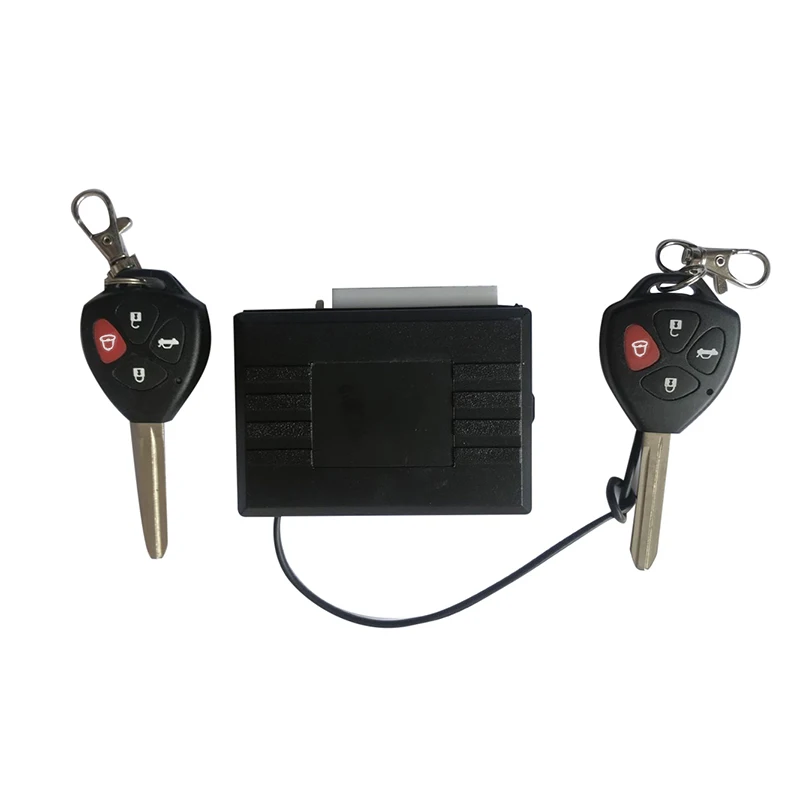 12V CH054-009 2 Remote Burglar Alarm Car Vehicle Burglar Alarm Keyless Lock Entry Security System CH054-009 For Toyota